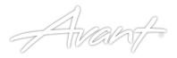 White Avant Logo Avant. Care Deeply. Go Boldly.